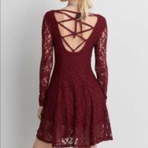 American Eagle long sleeve lace dress